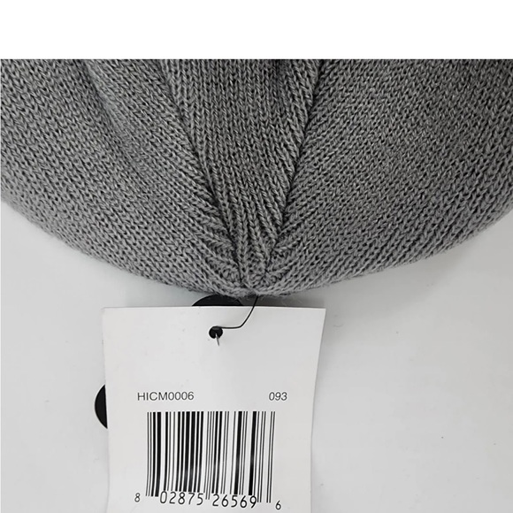 Hurley Icon Staple Beanie Men's One Size Gray Embroidered Logo - Picture 4 of 9